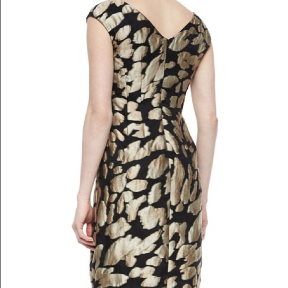 ESCADA Leopard Jacquard Sheath Dress Sz 40 (US 10) - Picture 2 of 10